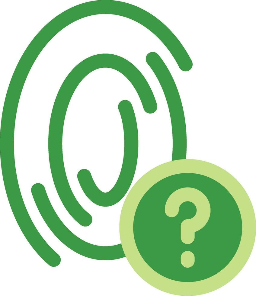 Fingerprint Creative Icon Design vector
