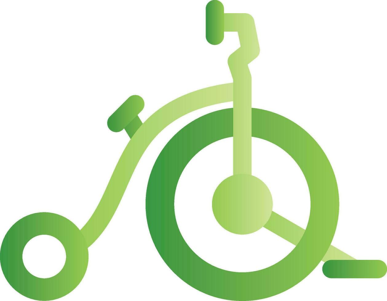 diseño de icono creativo de bicicleta de circo vector