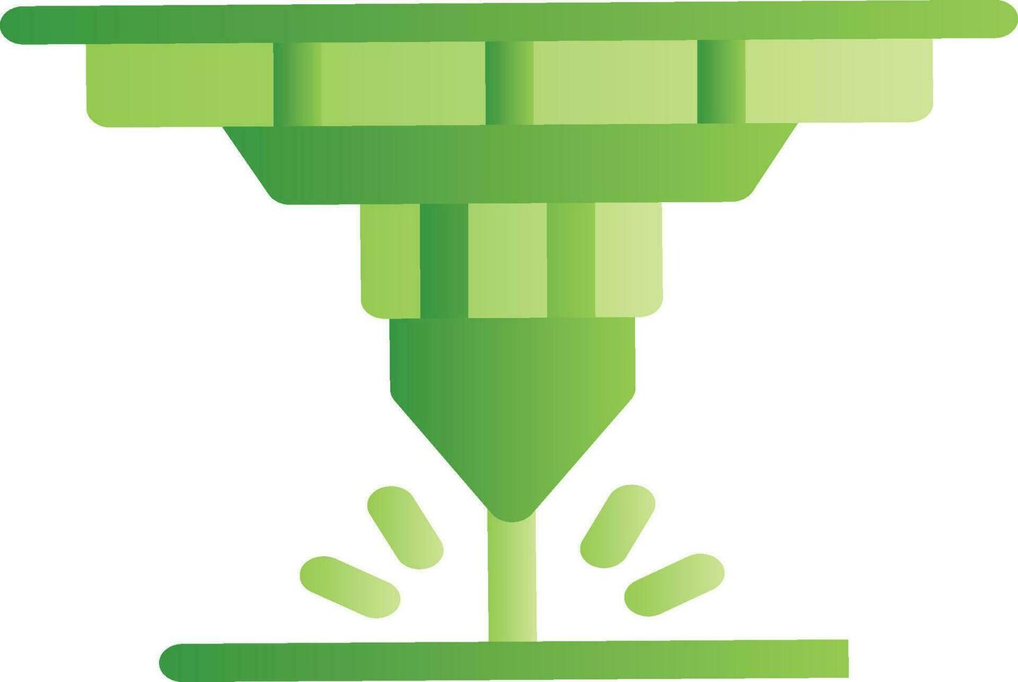Water Cutting Machine Creative Icon Design vector