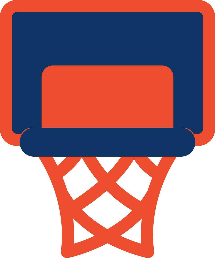 diseño de icono creativo de aro de baloncesto vector