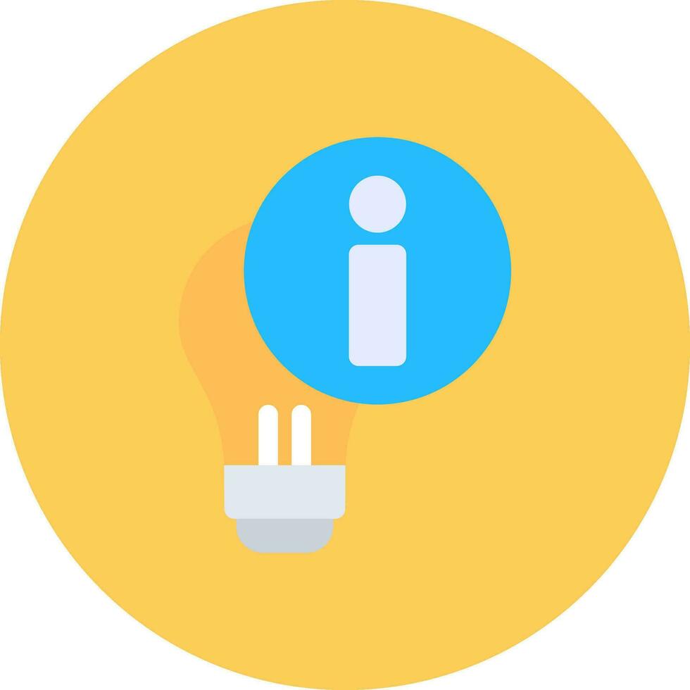 Light Info Creative Icon Design vector