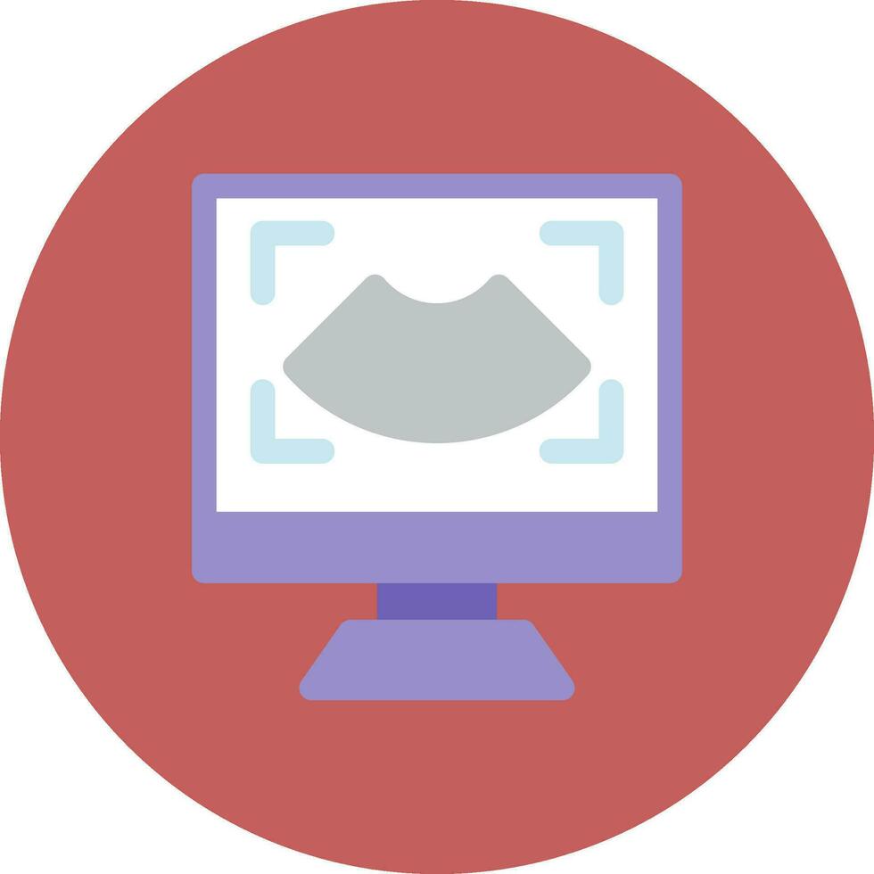Ultrasound Creative Icon Design vector