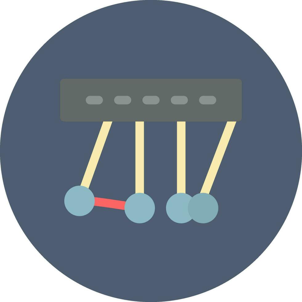 Newton Cradle Creative Icon Design vector