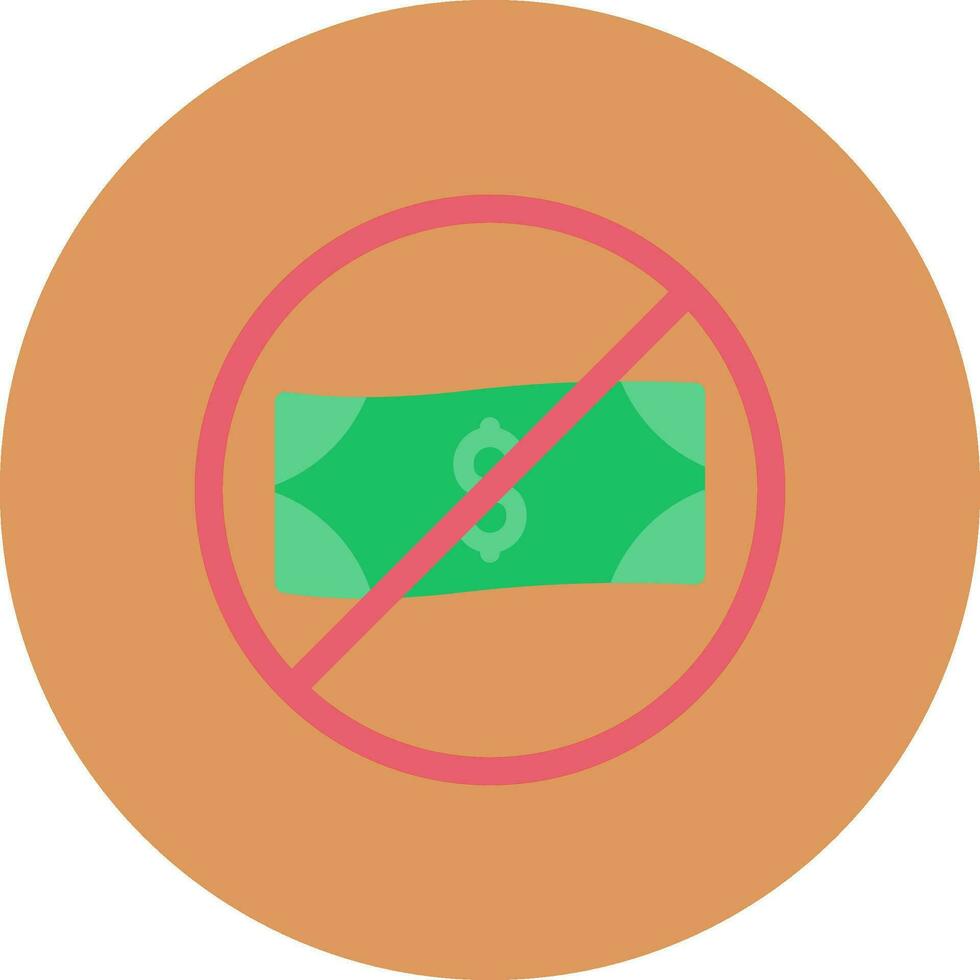 prohibido creativo icono diseño vector