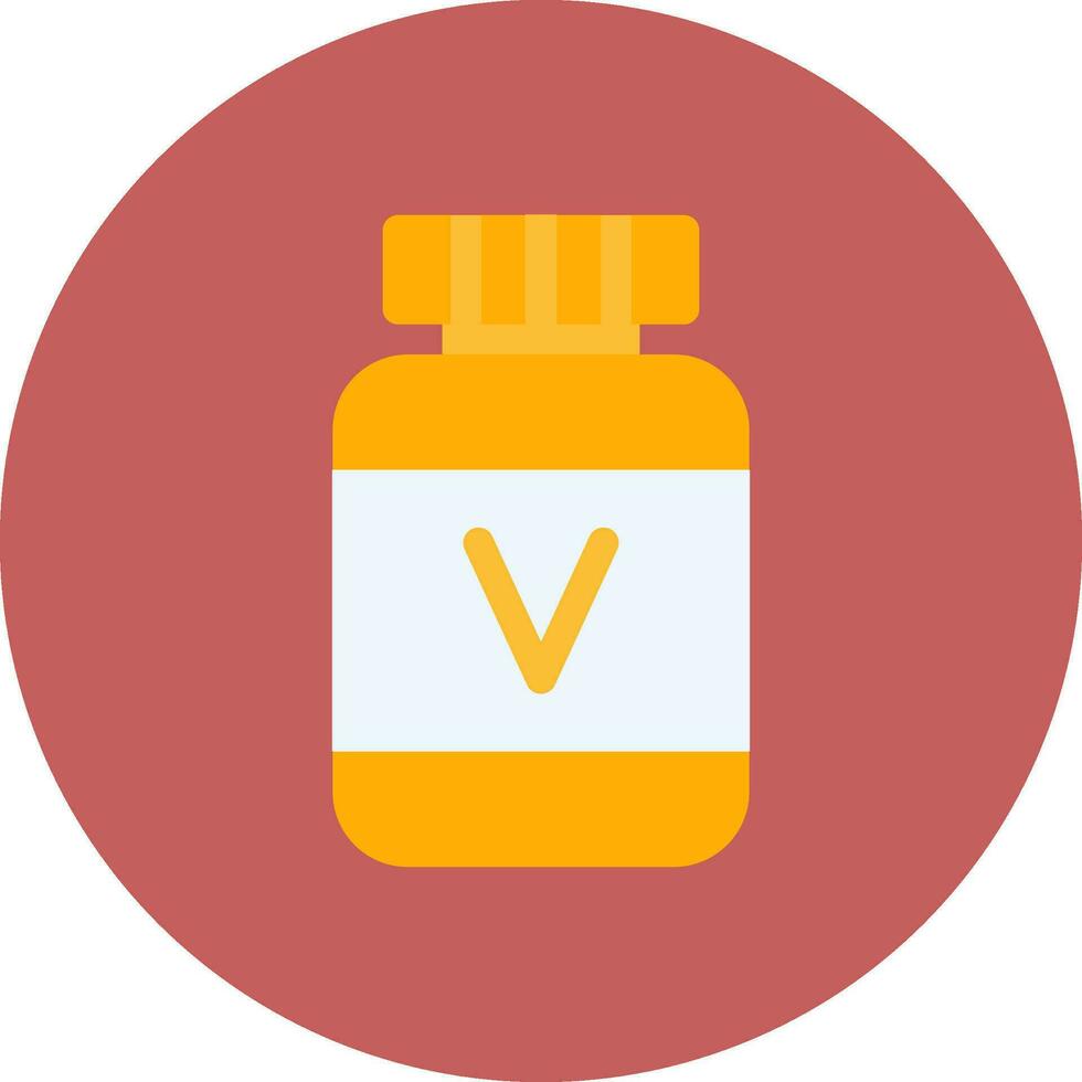 diseño de icono creativo de vitamina vector