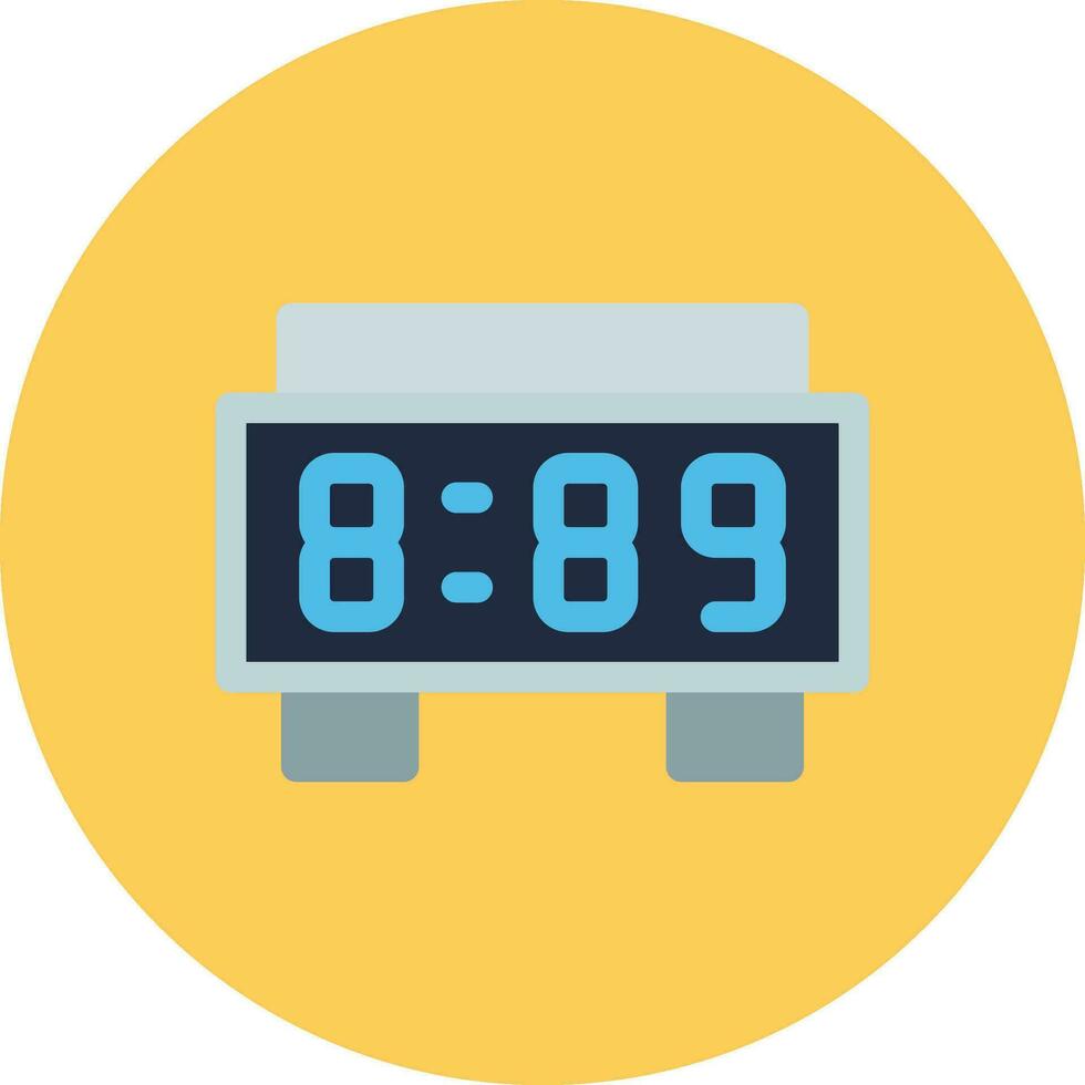 Digital Clock Creative Icon Design vector