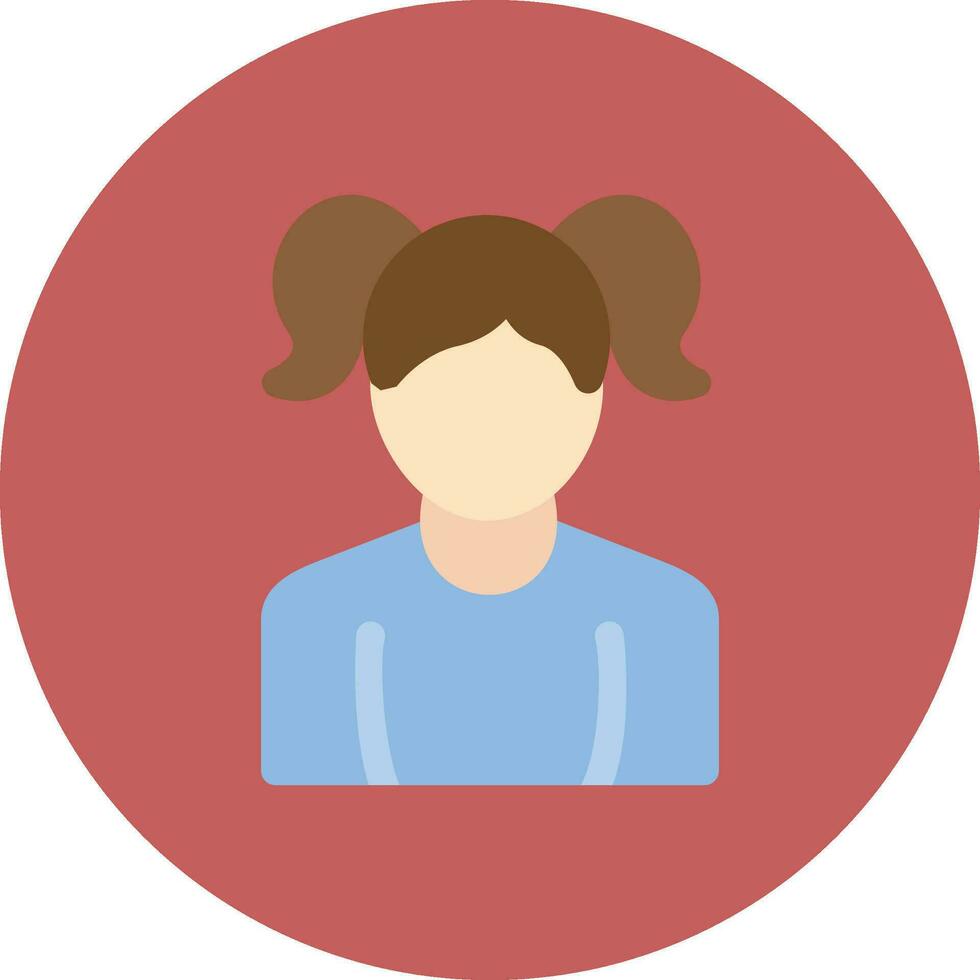 Girl Creative Icon Design vector