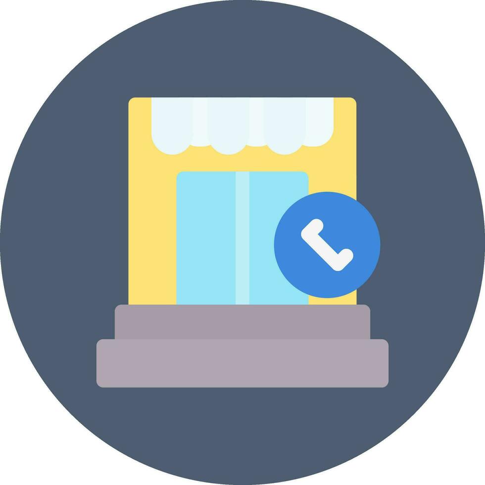 Phone Booth Creative Icon Design vector