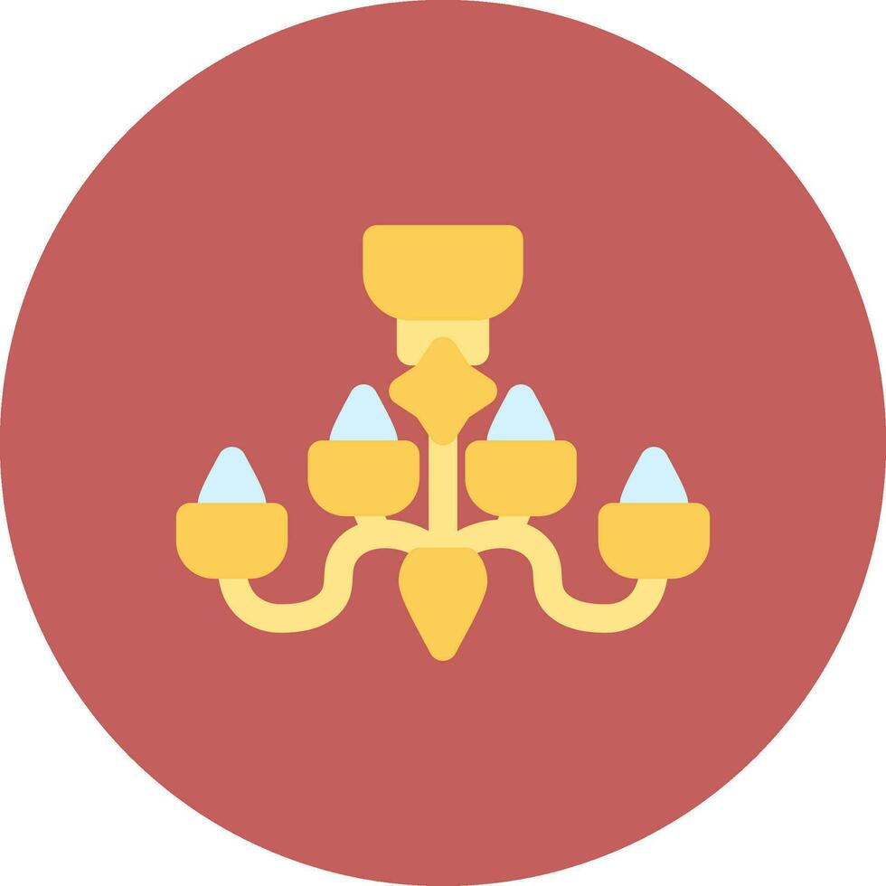 Chandelier Creative Icon Design vector
