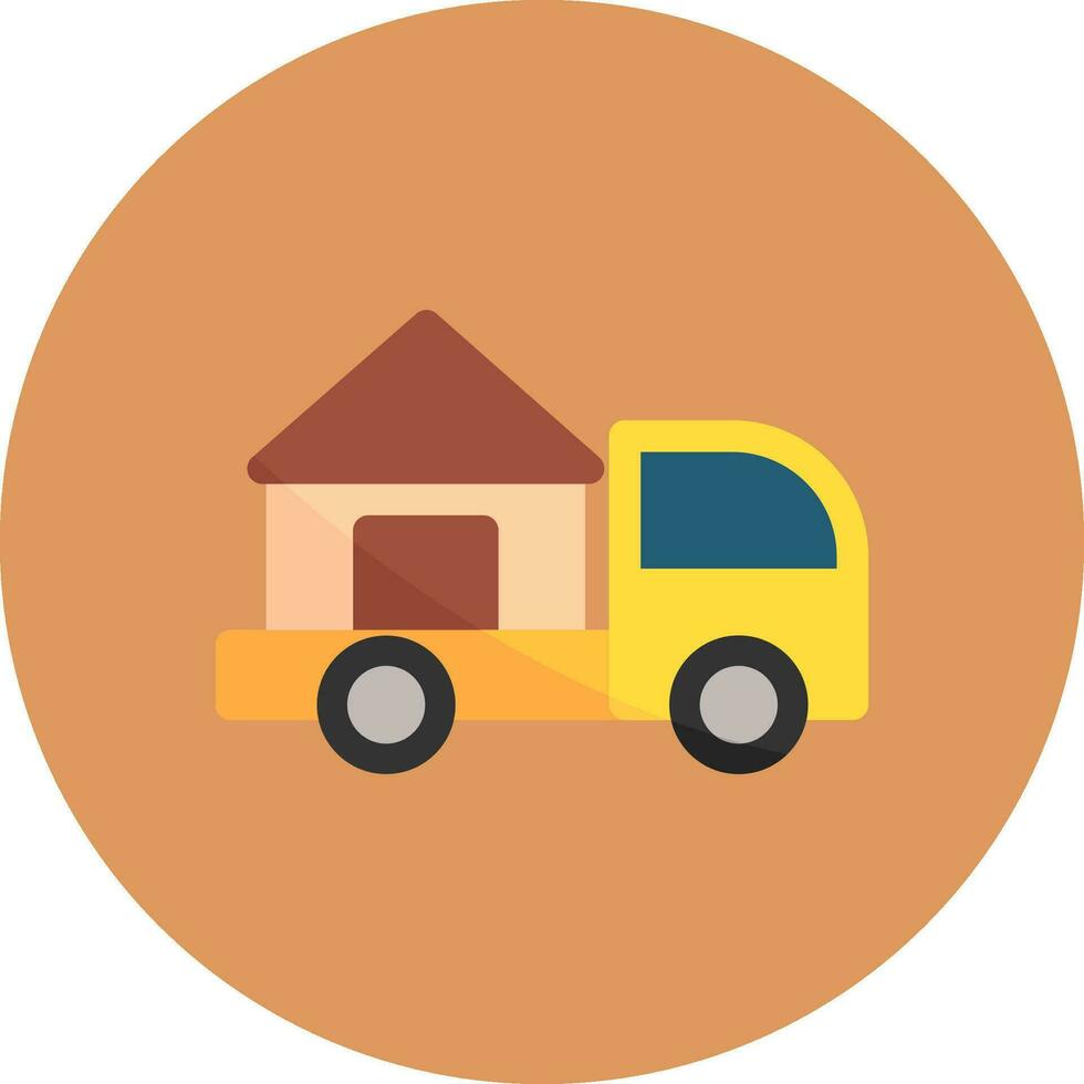 Moving Truck Creative Icon Design vector