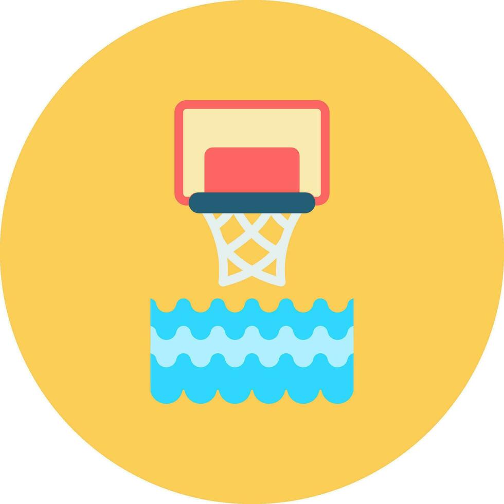 diseño de icono creativo de baloncesto de agua vector