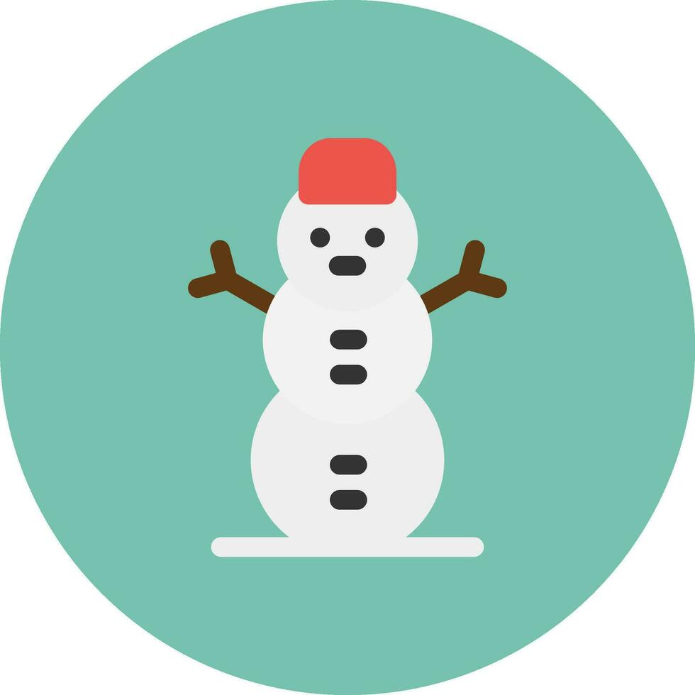 Snowman Creative Icon Design vector