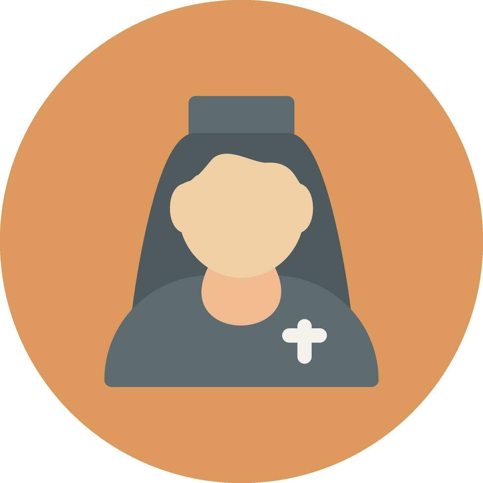 Nun Creative Icon Design vector