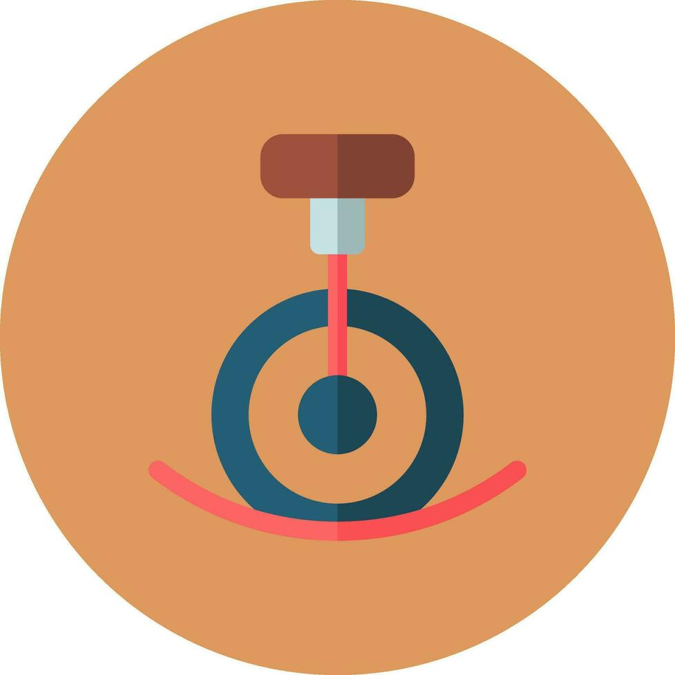 Unicycle Performance Creative Icon Design vector