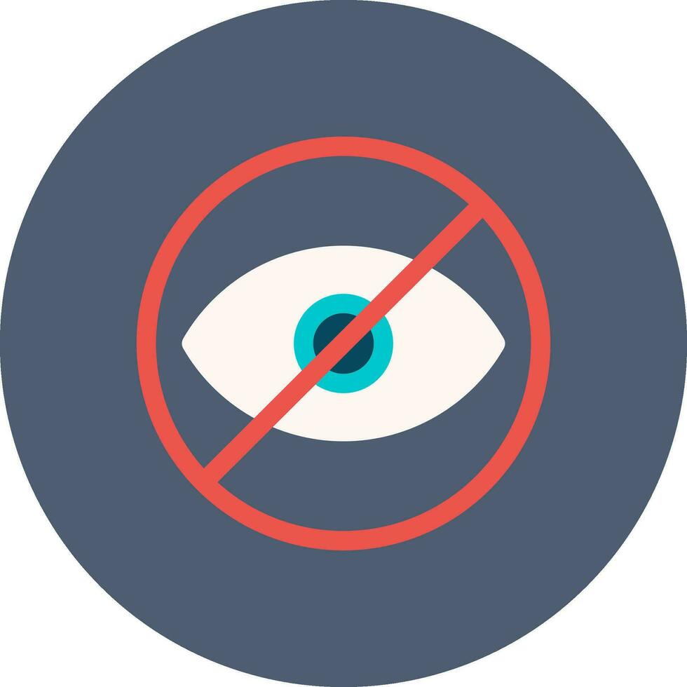 Blindness Creative Icon Design vector
