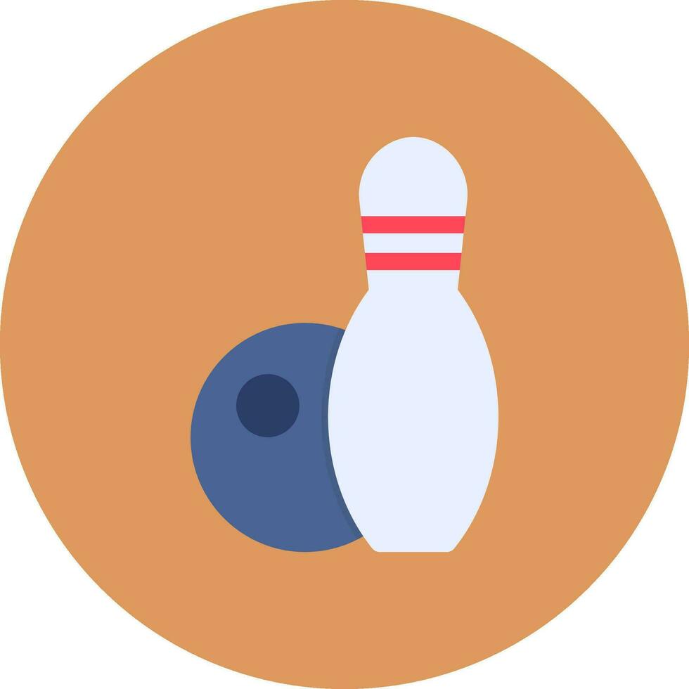 Bowling Creative Icon Design vector