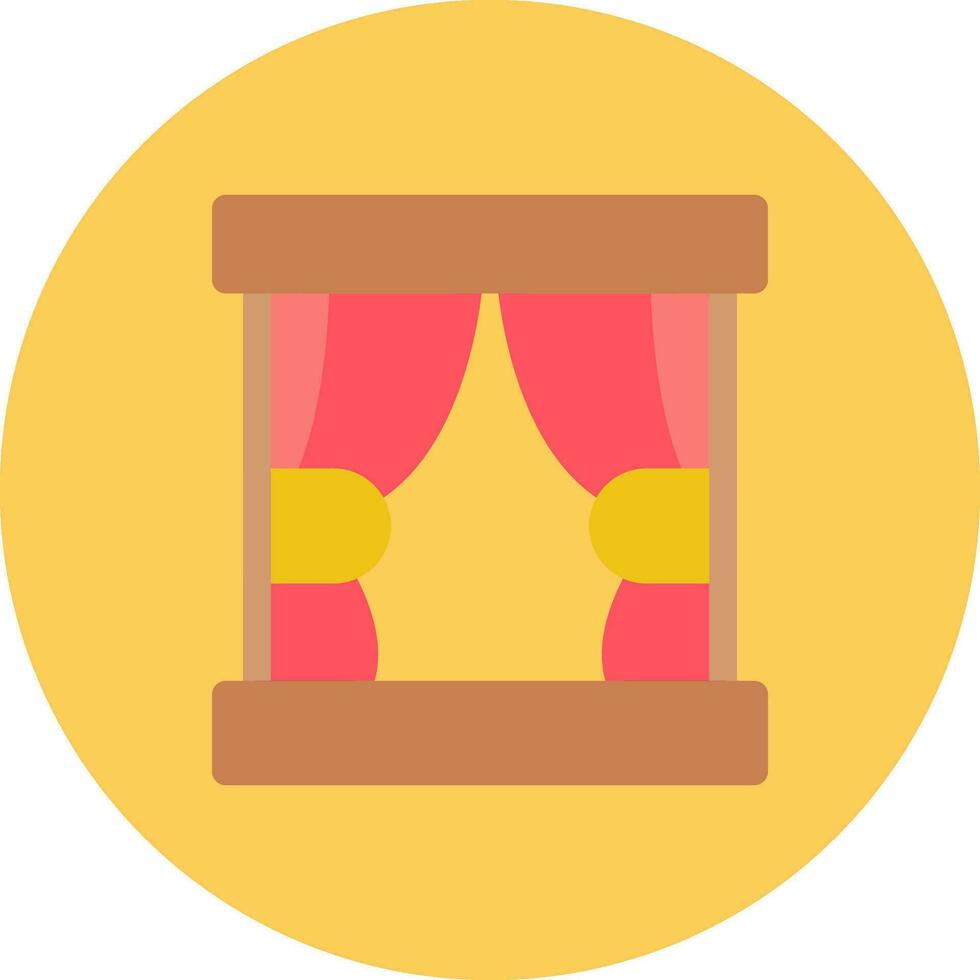 Curtain Creative Icon Design vector