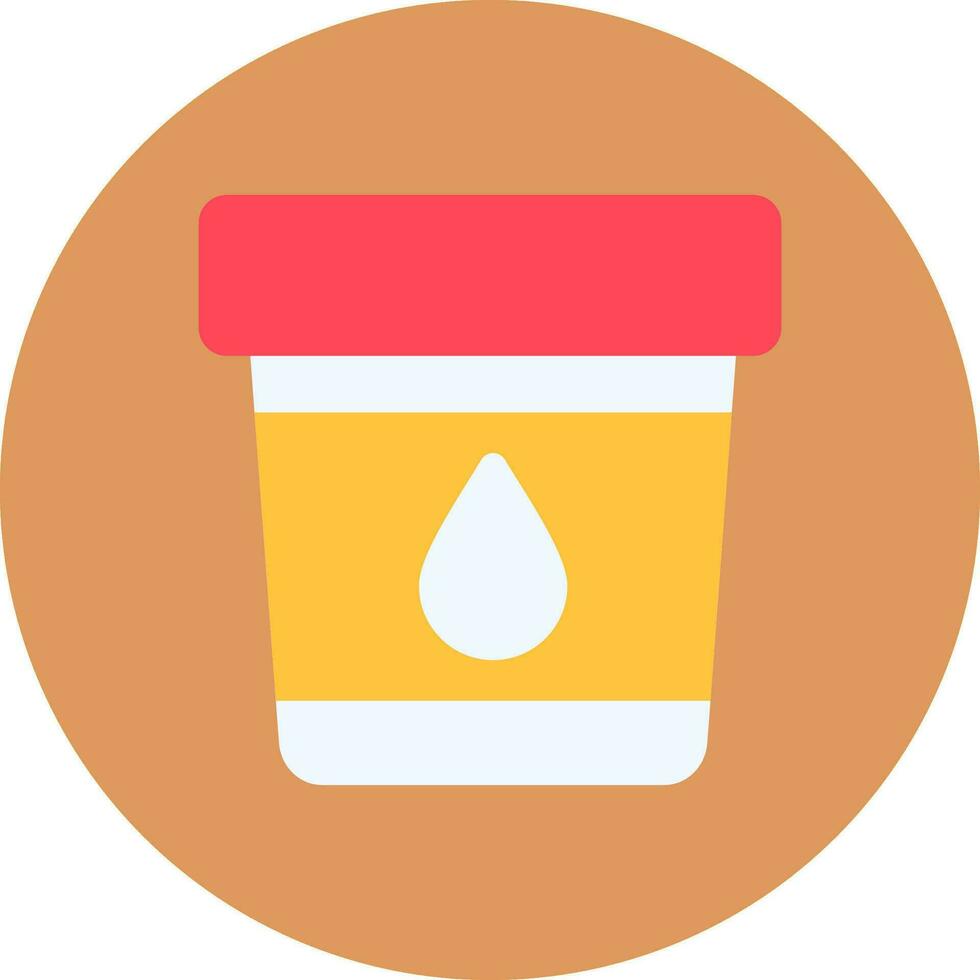 Urine Sample Creative Icon Design vector