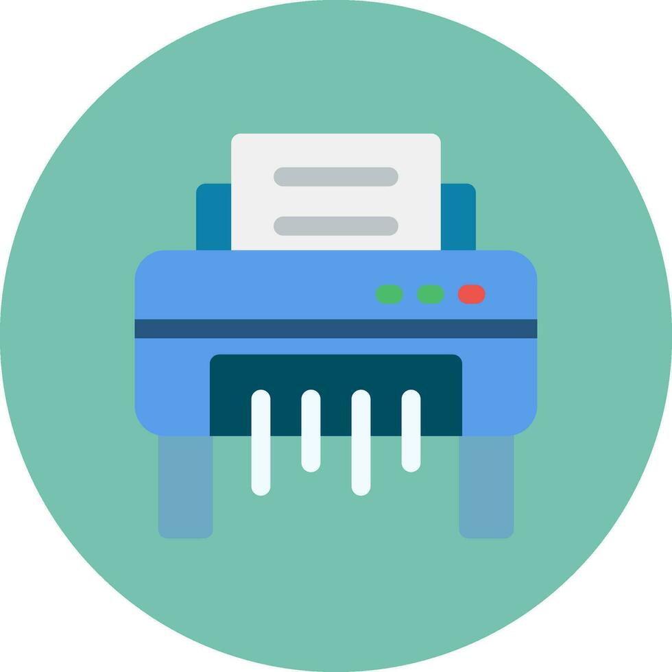 Paper Shredder Creative Icon Design vector