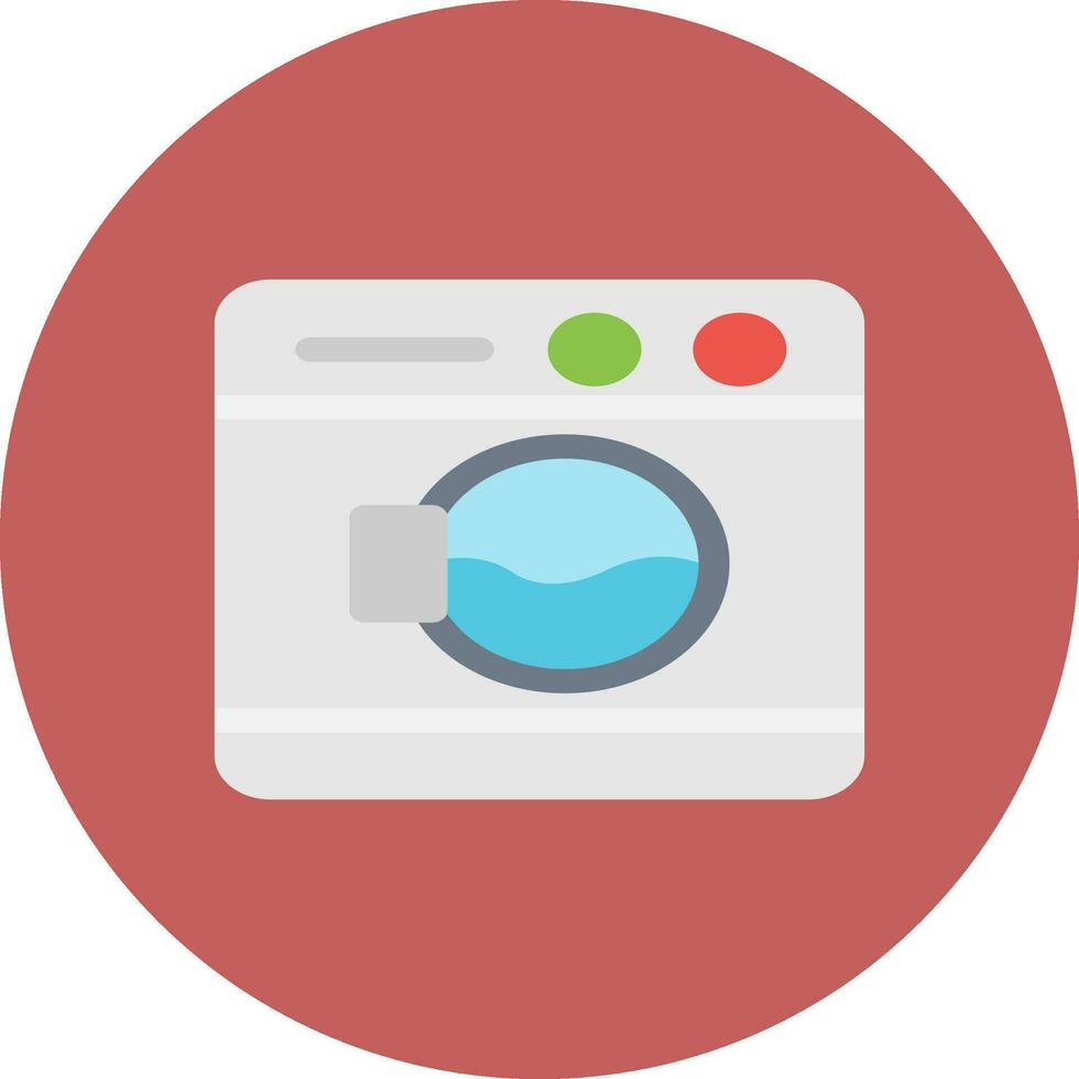 Washing Machine Creative Icon Design vector