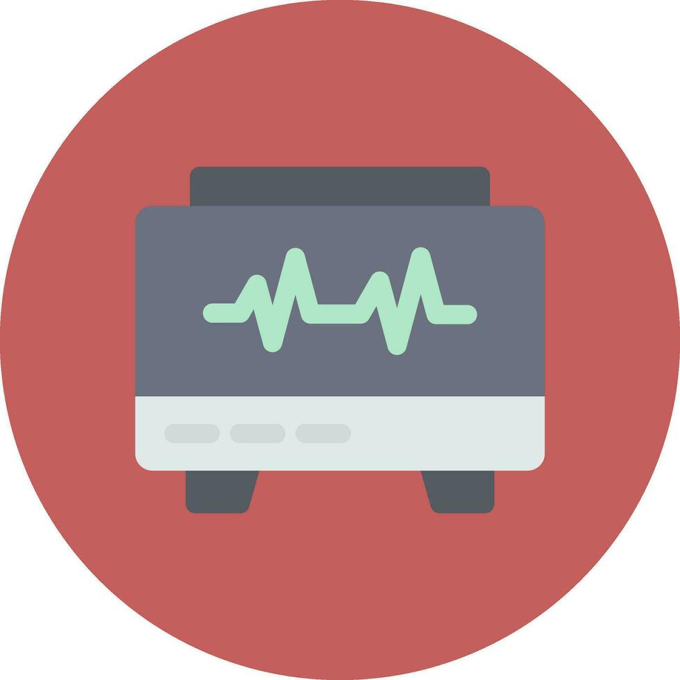 EKG Monitor Creative Icon Design vector