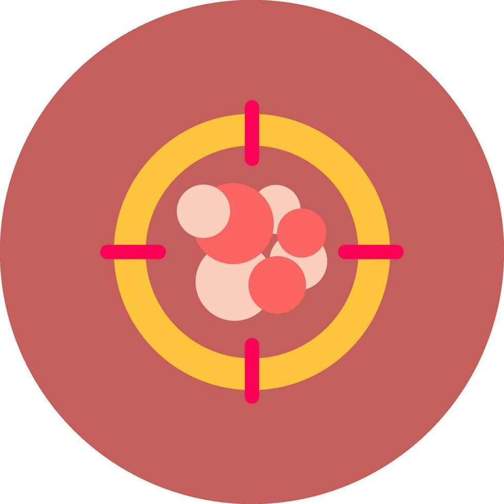 diseño de icono creativo de objetivo de cáncer vector