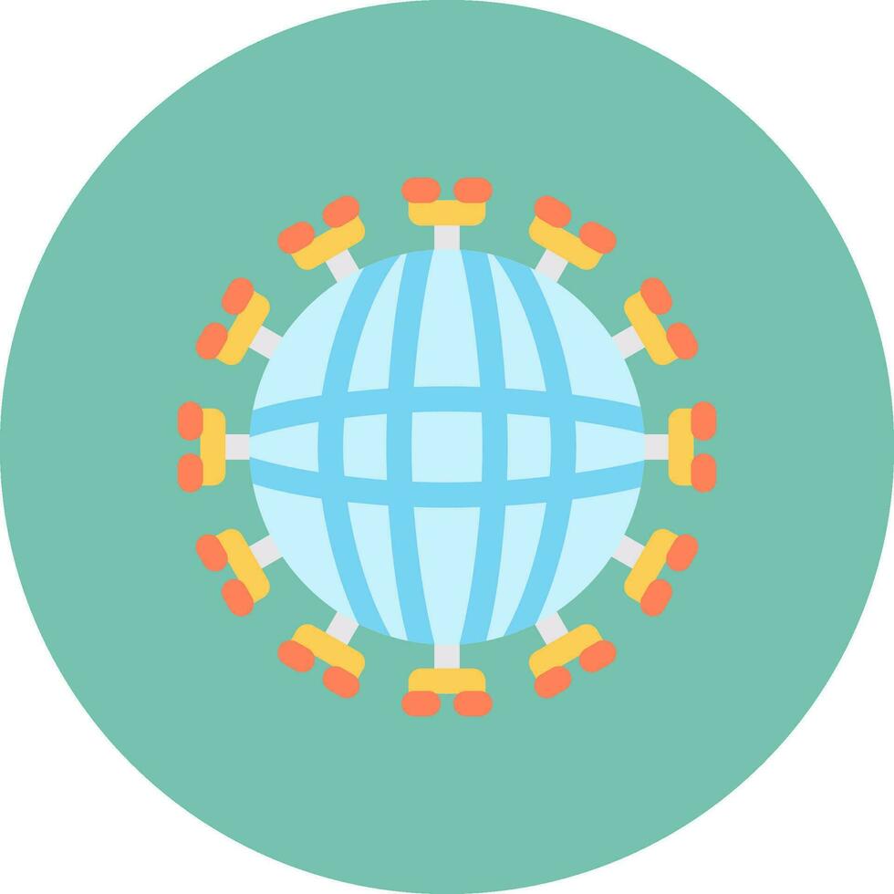 Global Network Creative Icon Design vector