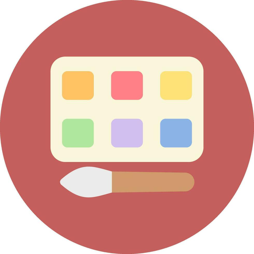 Watercolor Creative Icon Design vector