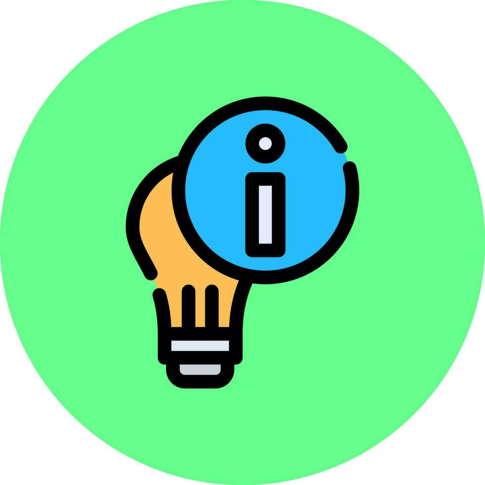 Light Info Creative Icon Design vector