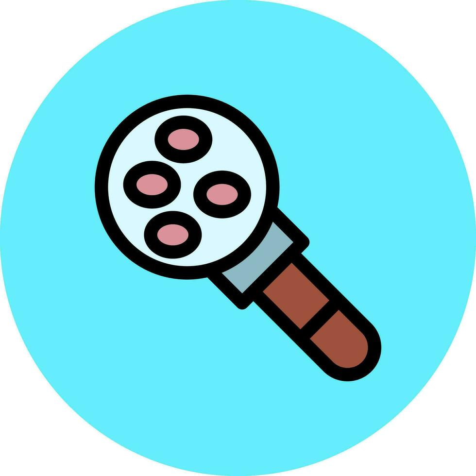 Magnifying Glass Creative Icon Design vector