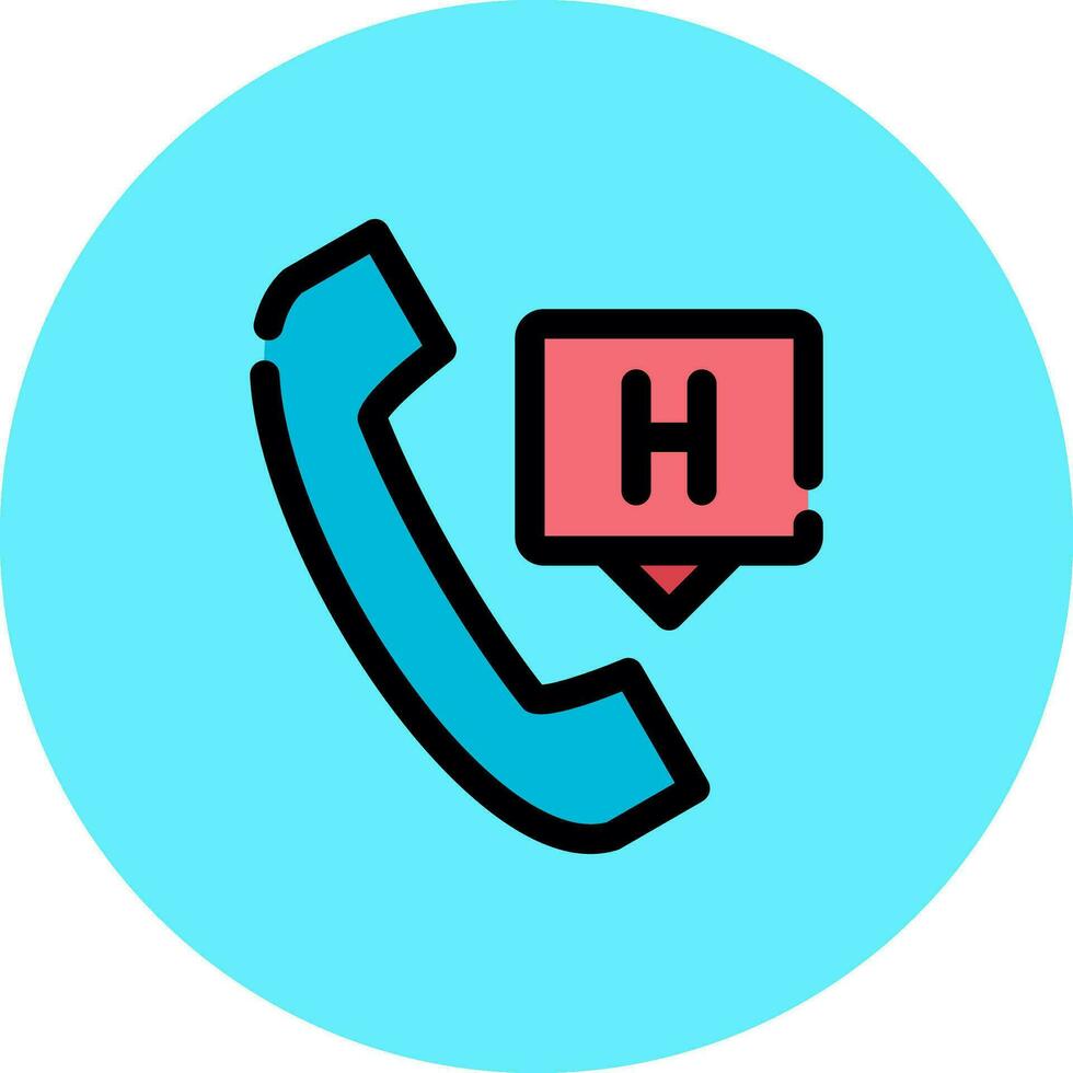 Emergency Call Creative Icon Design vector