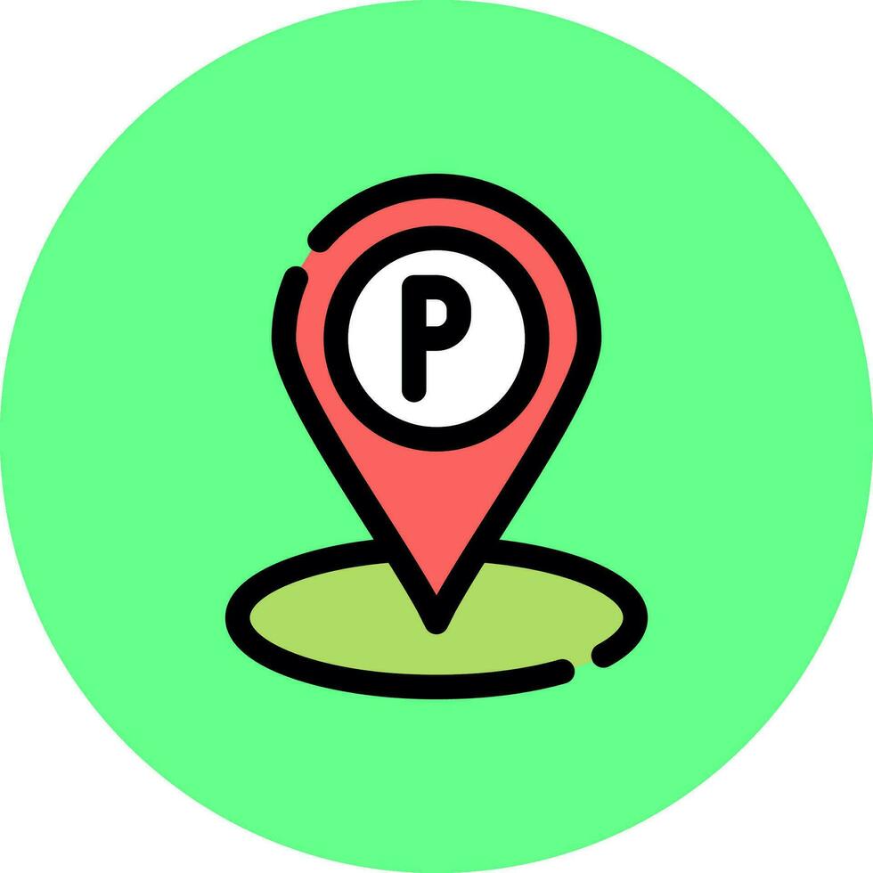 Parking Creative Icon Design vector