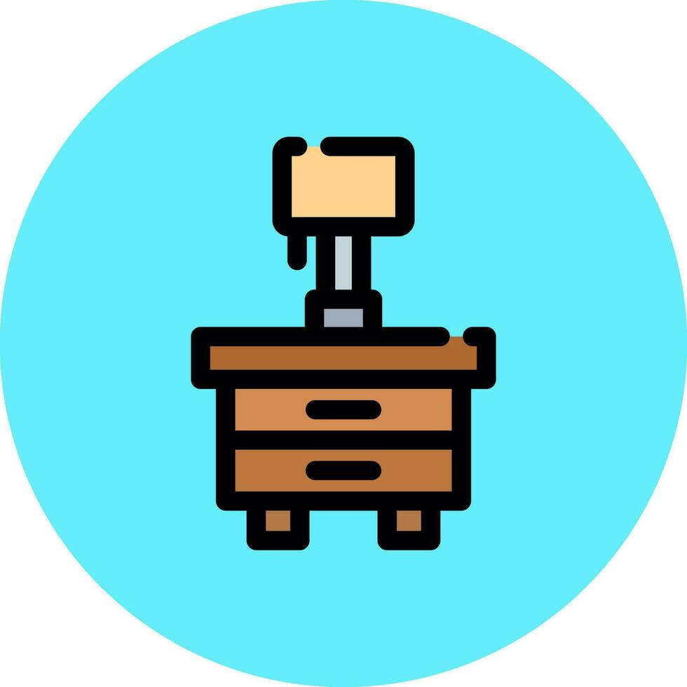 Side Table Creative Icon Design vector