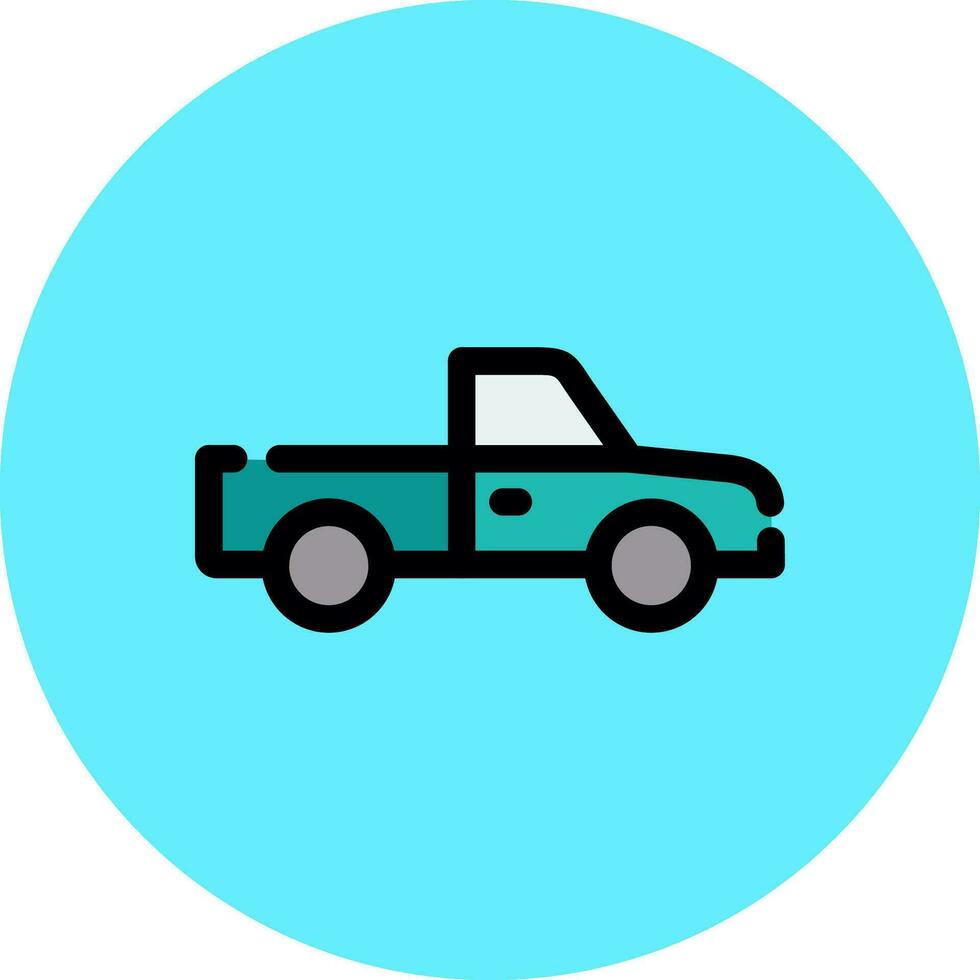 Pickup Truck Creative Icon Design vector