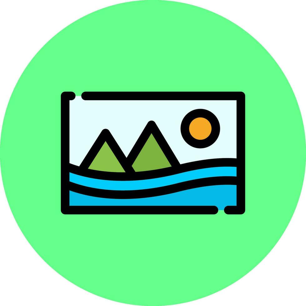 Picture Creative Icon Design vector