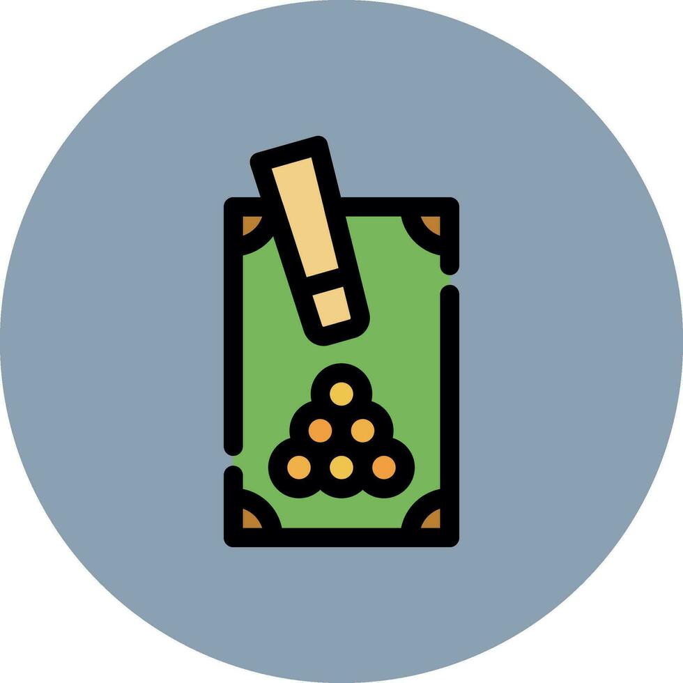 Snooker Creative Icon Design vector