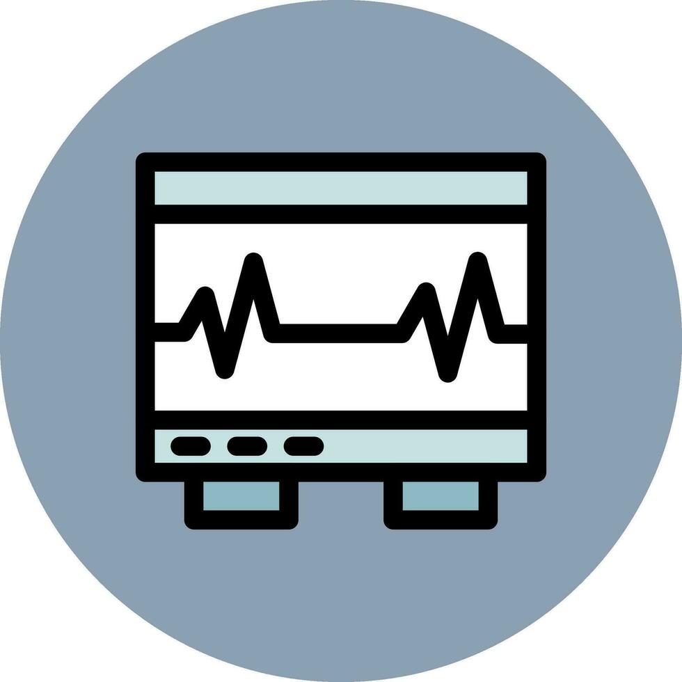 Electrocardiogram Creative Icon Design vector
