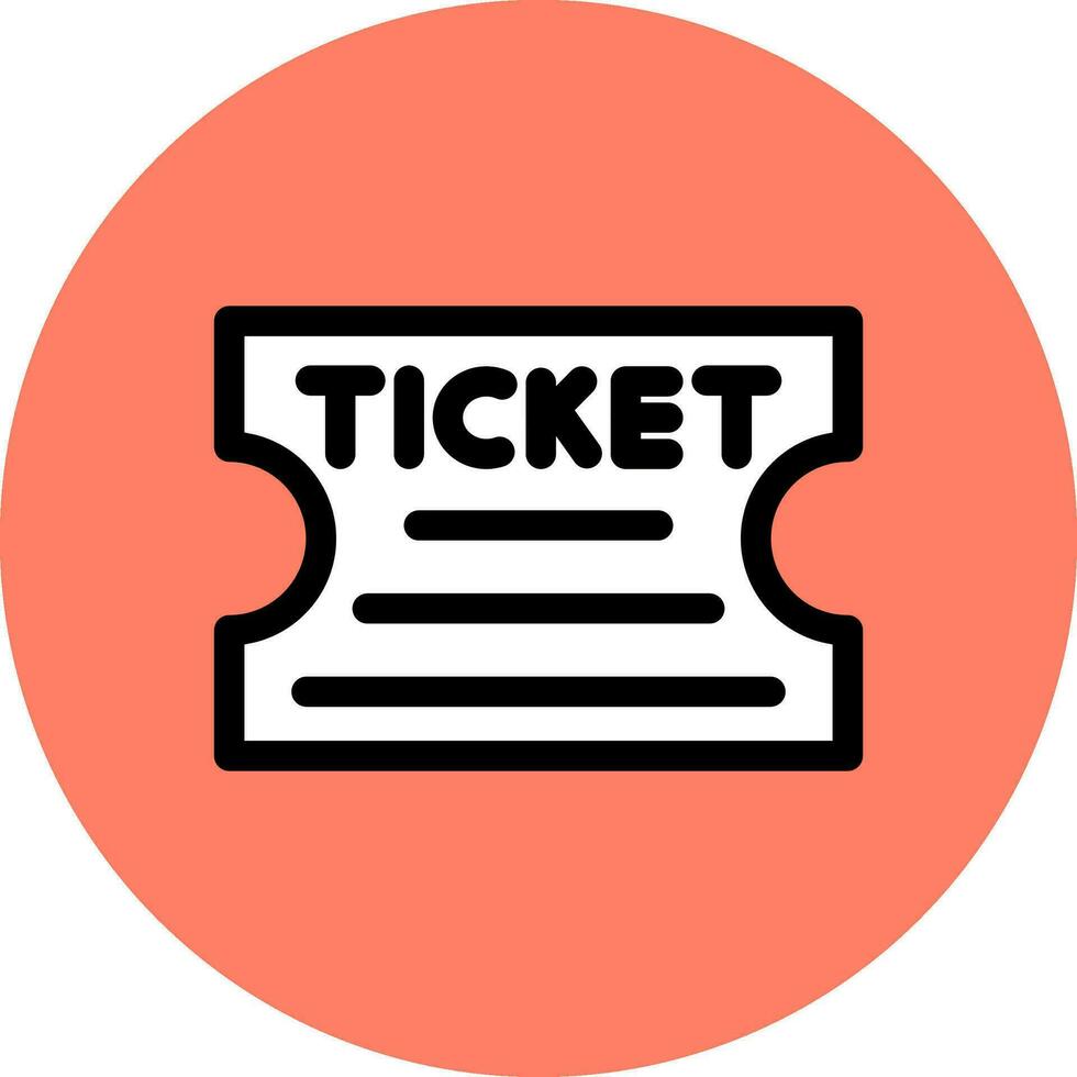 Ticket Creative Icon Design vector