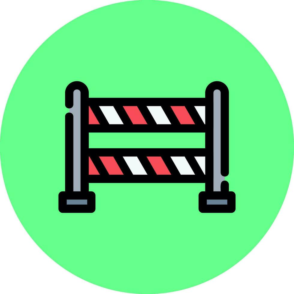 Road Blockade Creative Icon Design vector