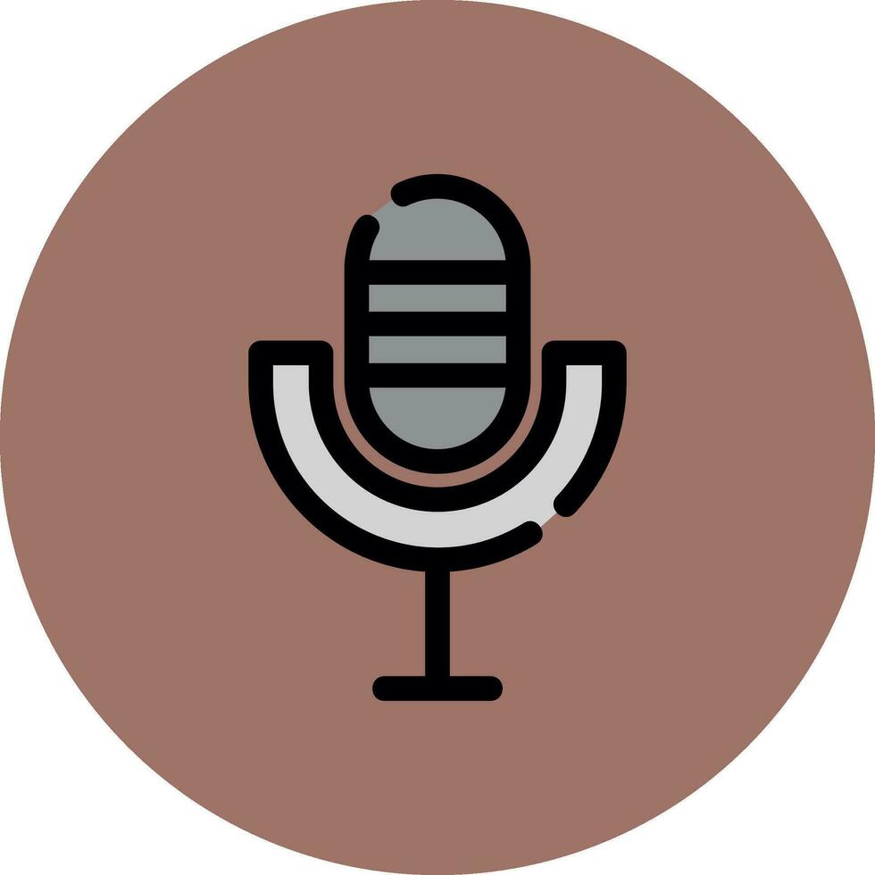 Microphone Creative Icon Design vector