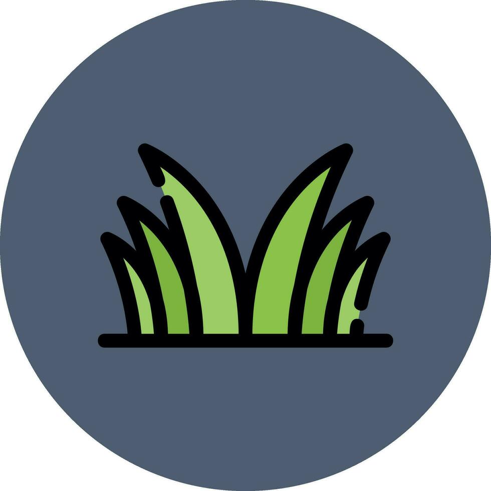 Grass Creative Icon Design vector
