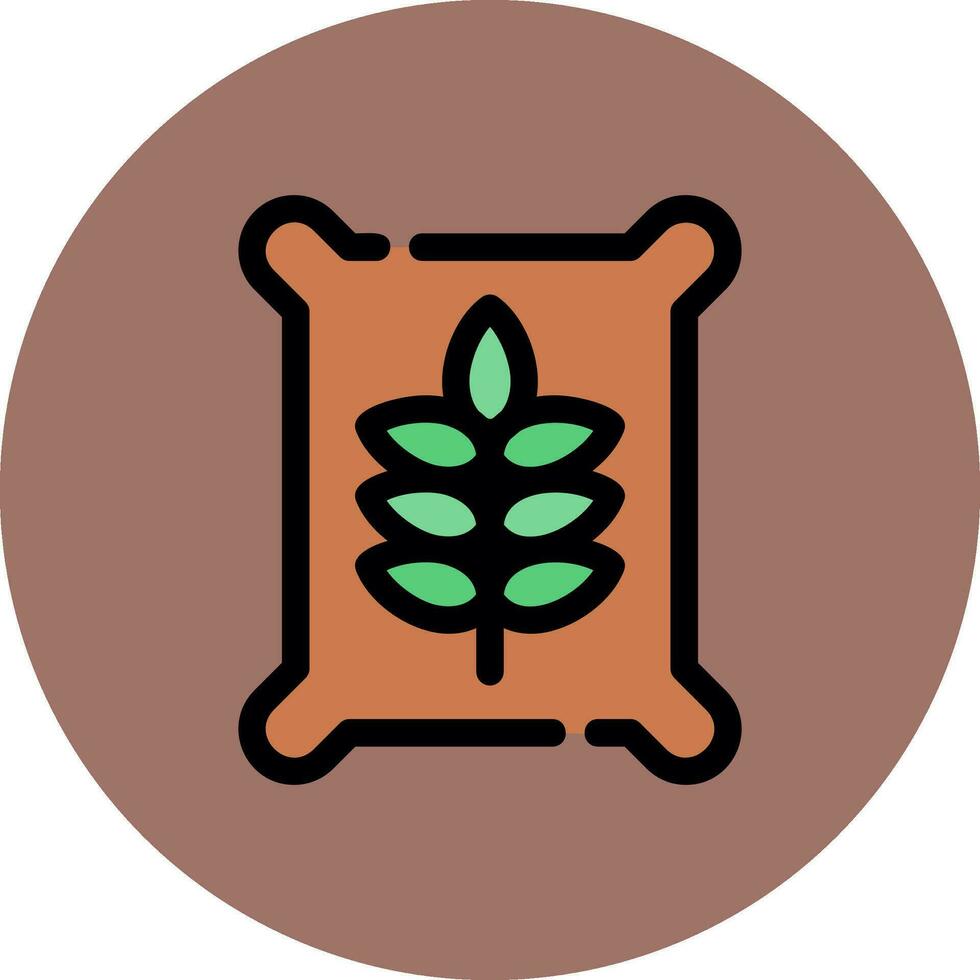 Seed Bag Creative Icon Design vector