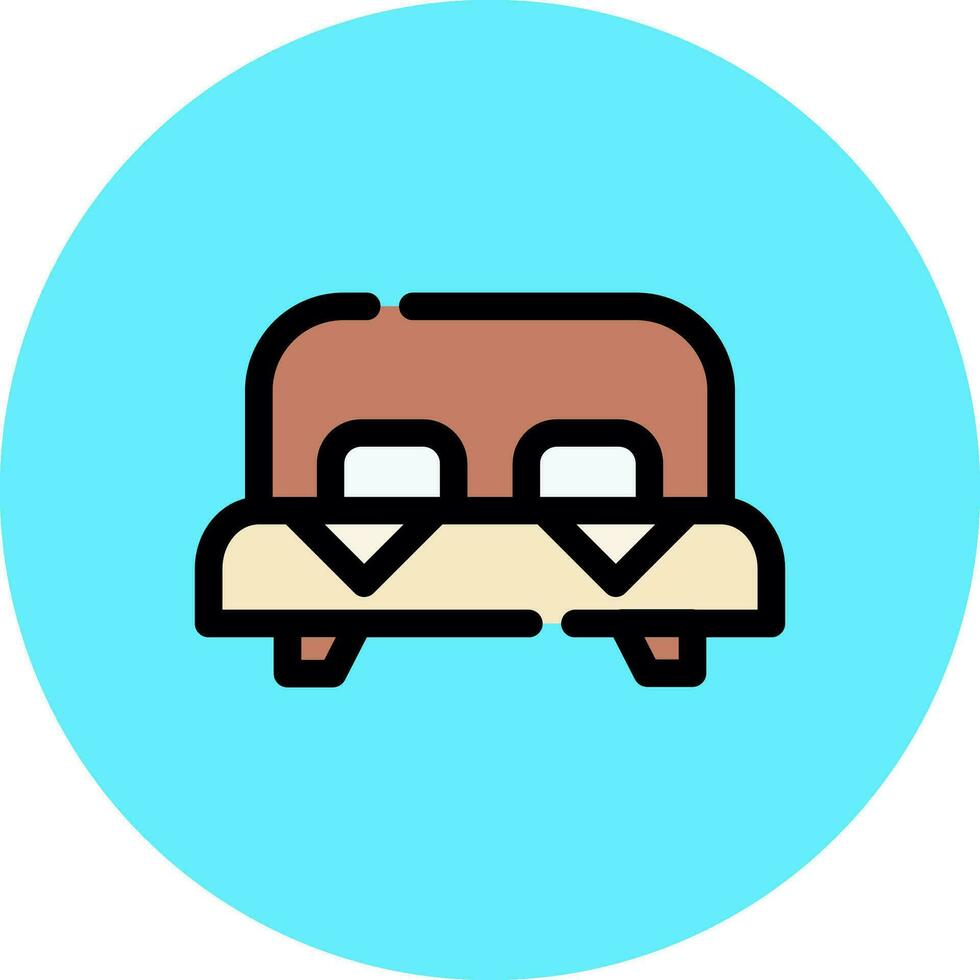 Bed Creative Icon Design vector