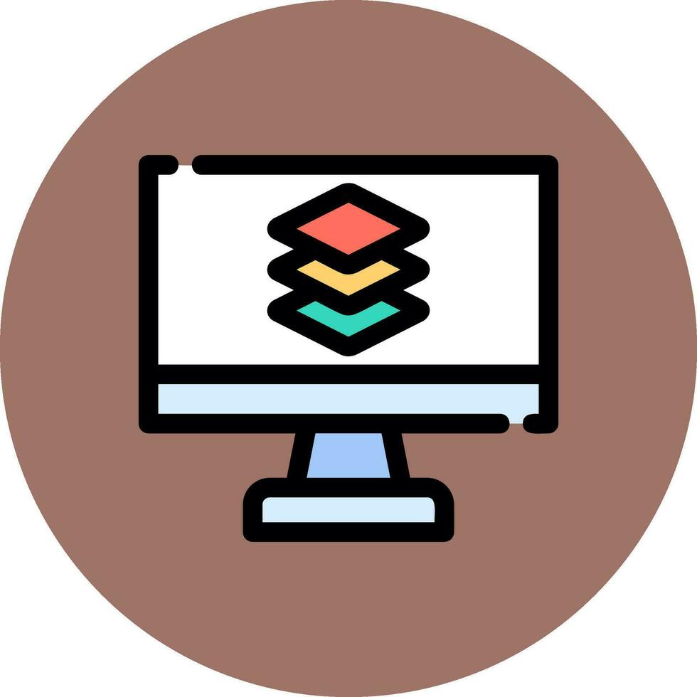 Layers Creative Icon Design vector