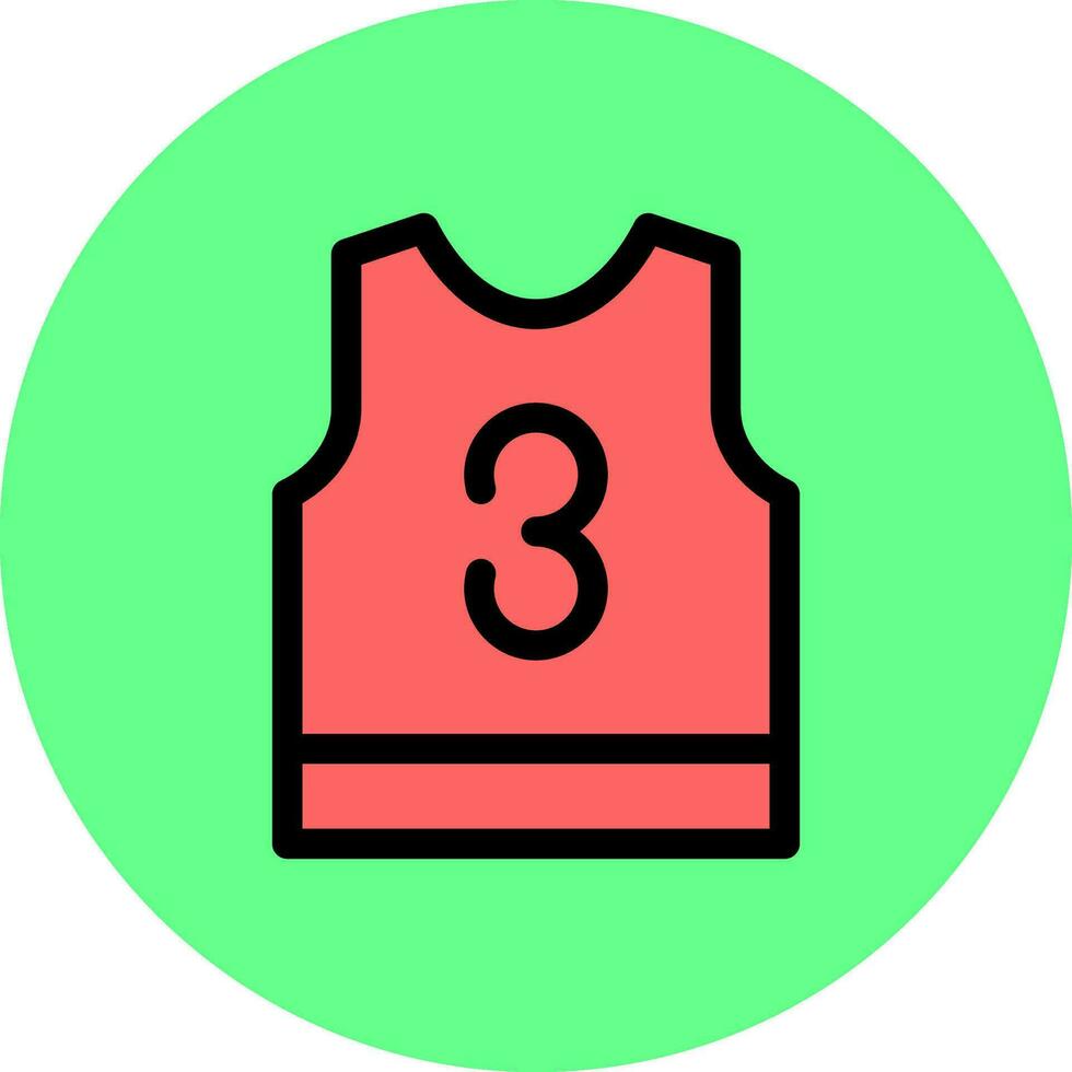 Basketball Jersey Creative Icon Design vector