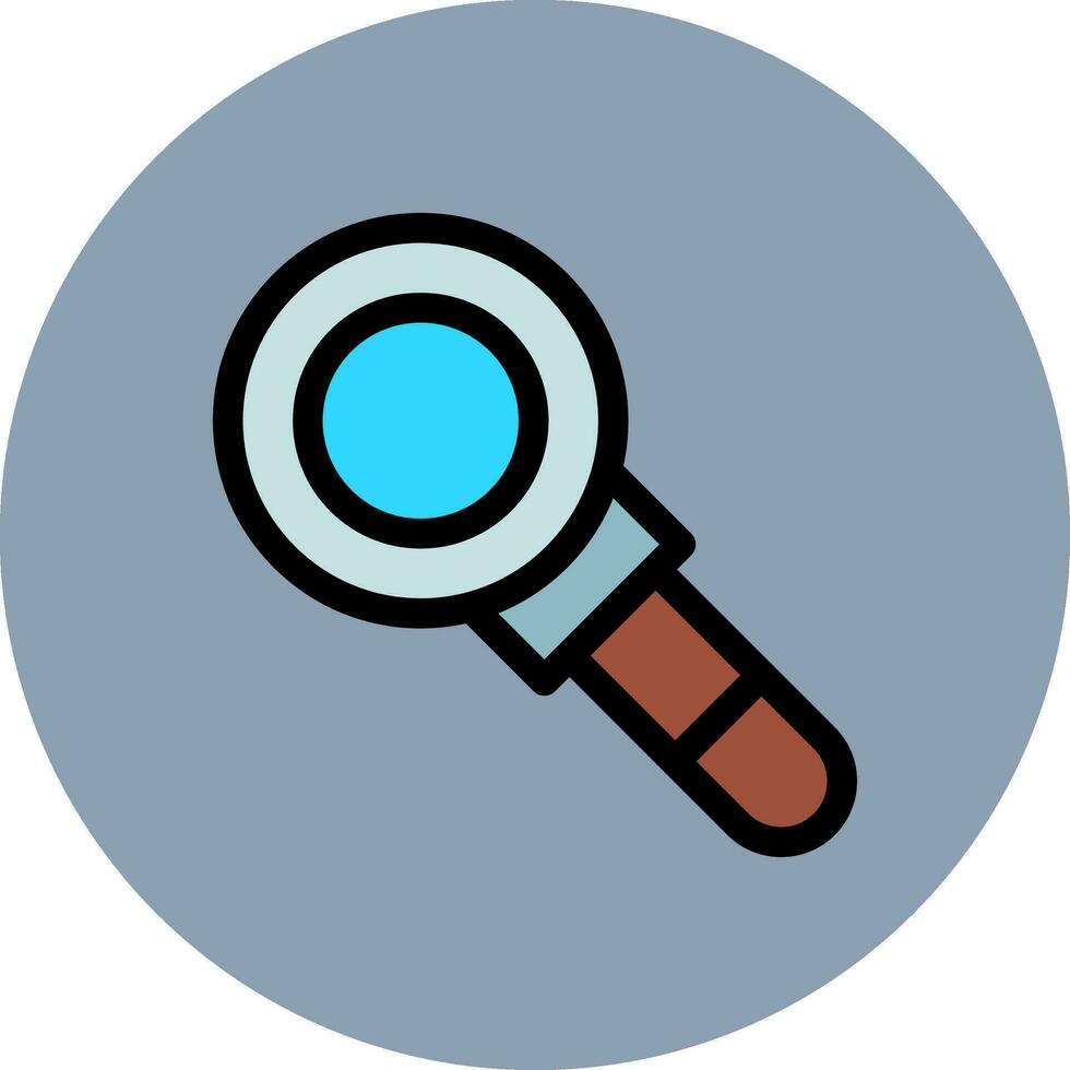 Magnifying Glass Creative Icon Design vector