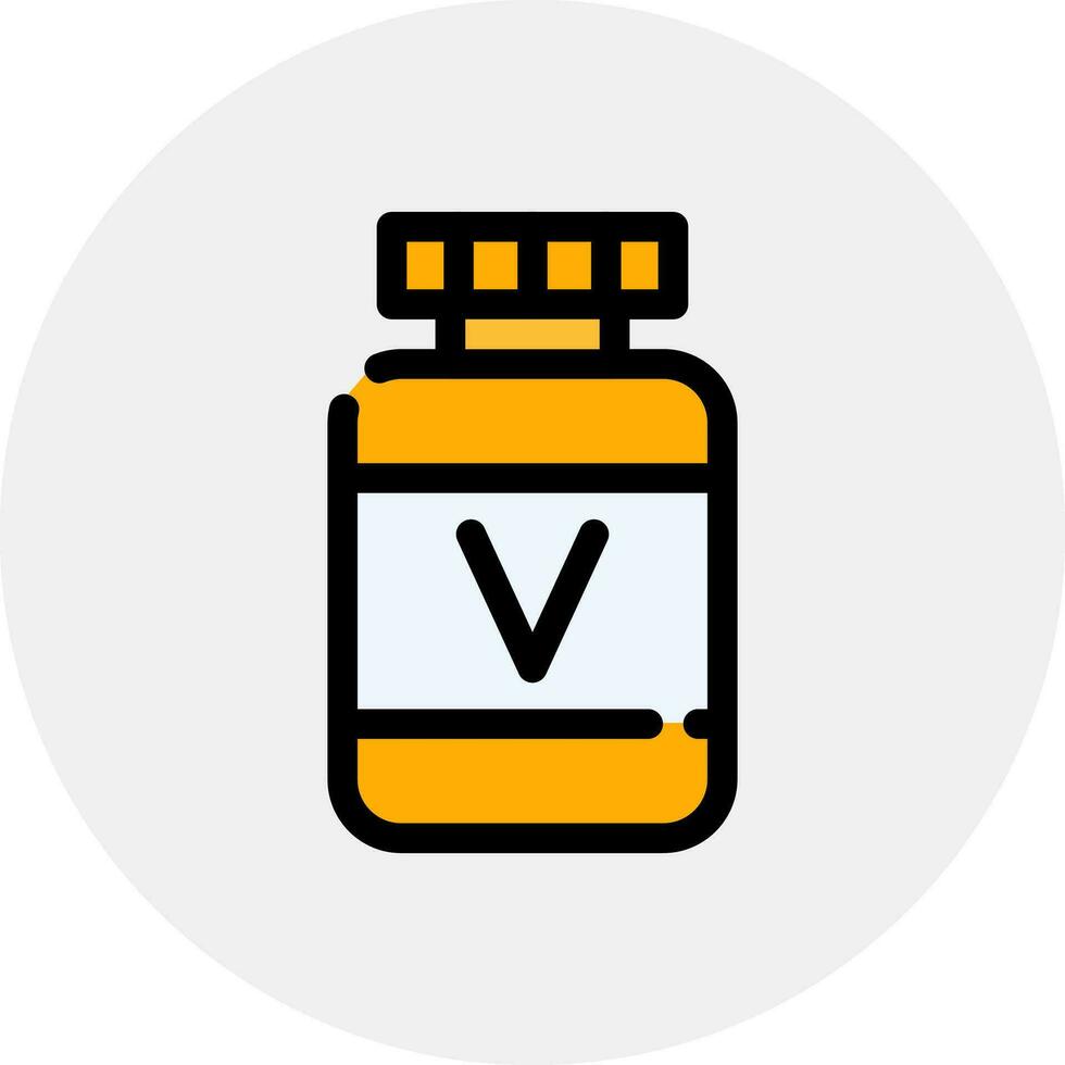 diseño de icono creativo de vitamina vector