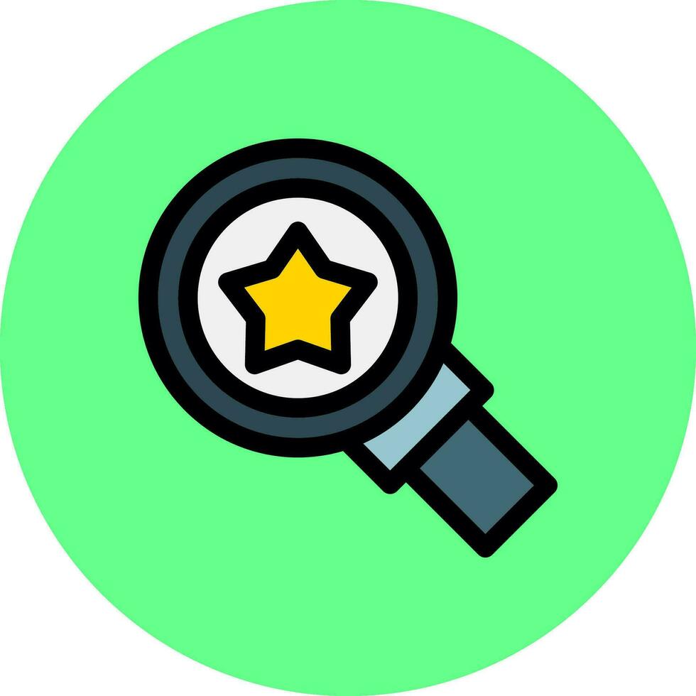 Magnifying Glass Creative Icon Design vector