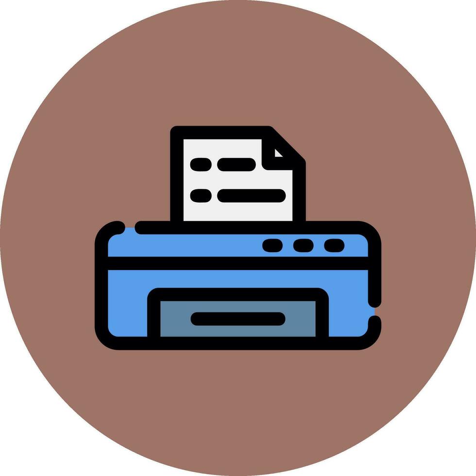 Printer Creative Icon Design vector