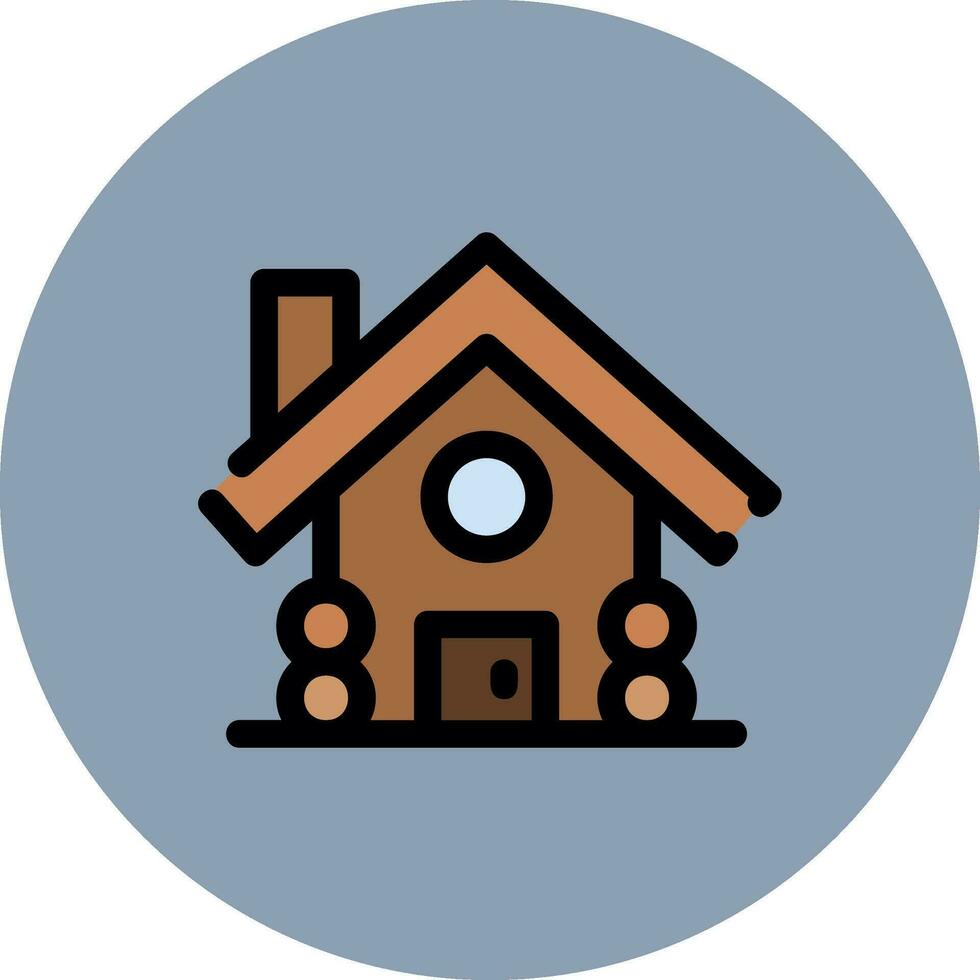 Cabin Creative Icon Design vector